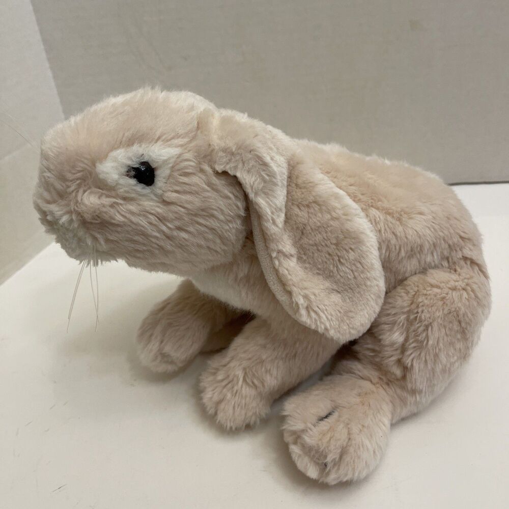 Chrisha Playful Plush Stuffed Bunny Rabbit Brown White Floppy Ears Easter 13”